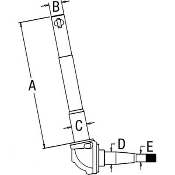 Aftermarket Spindle Standard Right Hand Fits Ford New Holland 4000 Tractor C5NN3105T - main